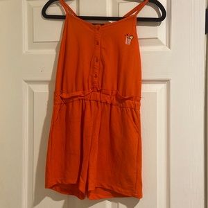 Orange romper for girls